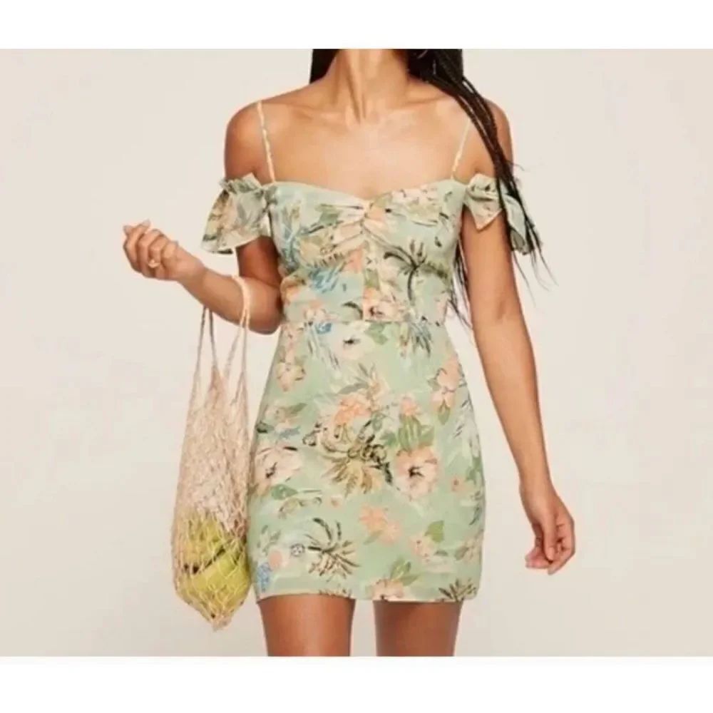 Reformation Stefano floral print Dress sz 4